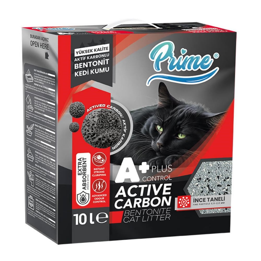 Prime 10 Lt Aktif Control Plus++ Karbon Kedi Kumu
