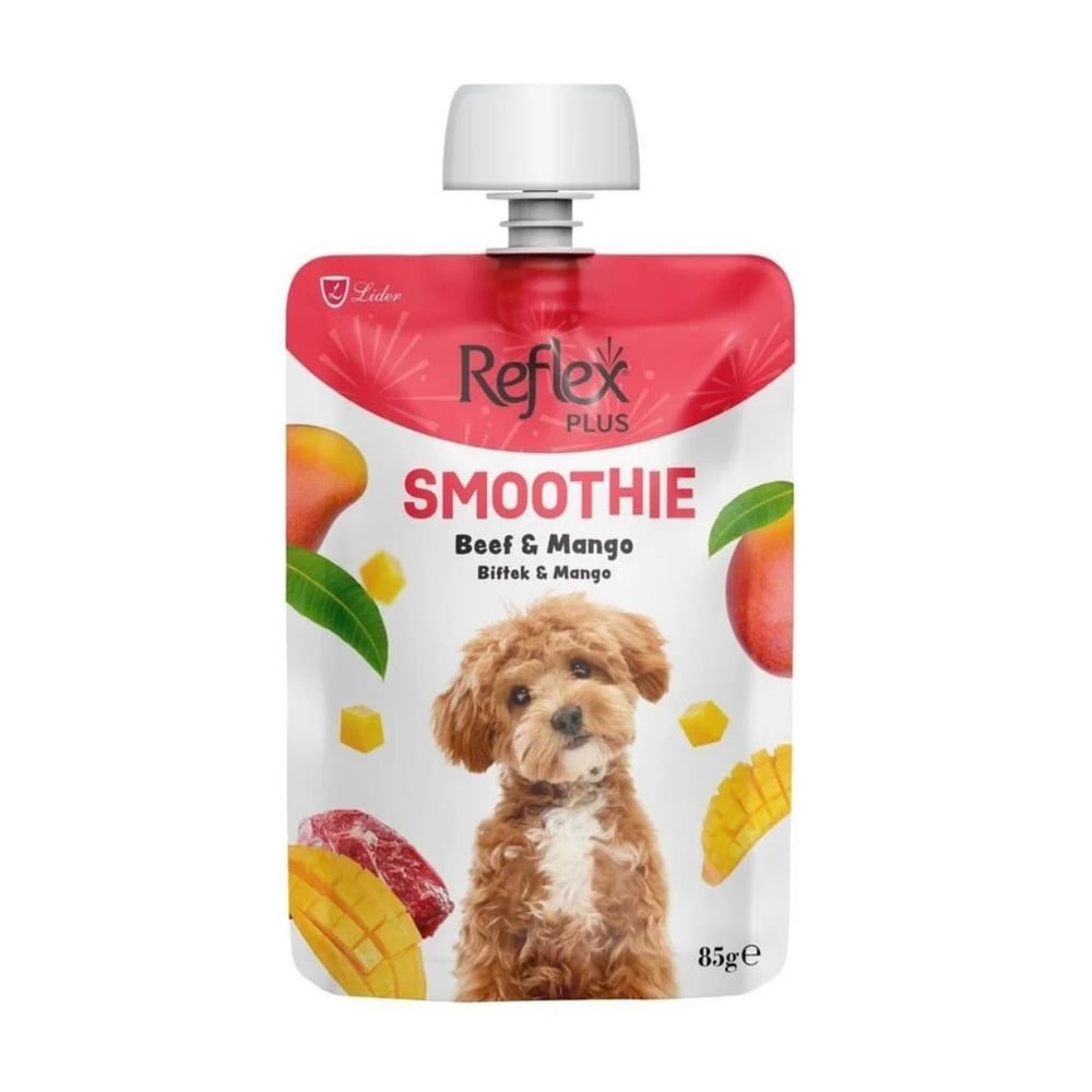 Reflex Plus Smoothie Biftekli ve Mangolu Sıvı Köpek Ödülü 85gr