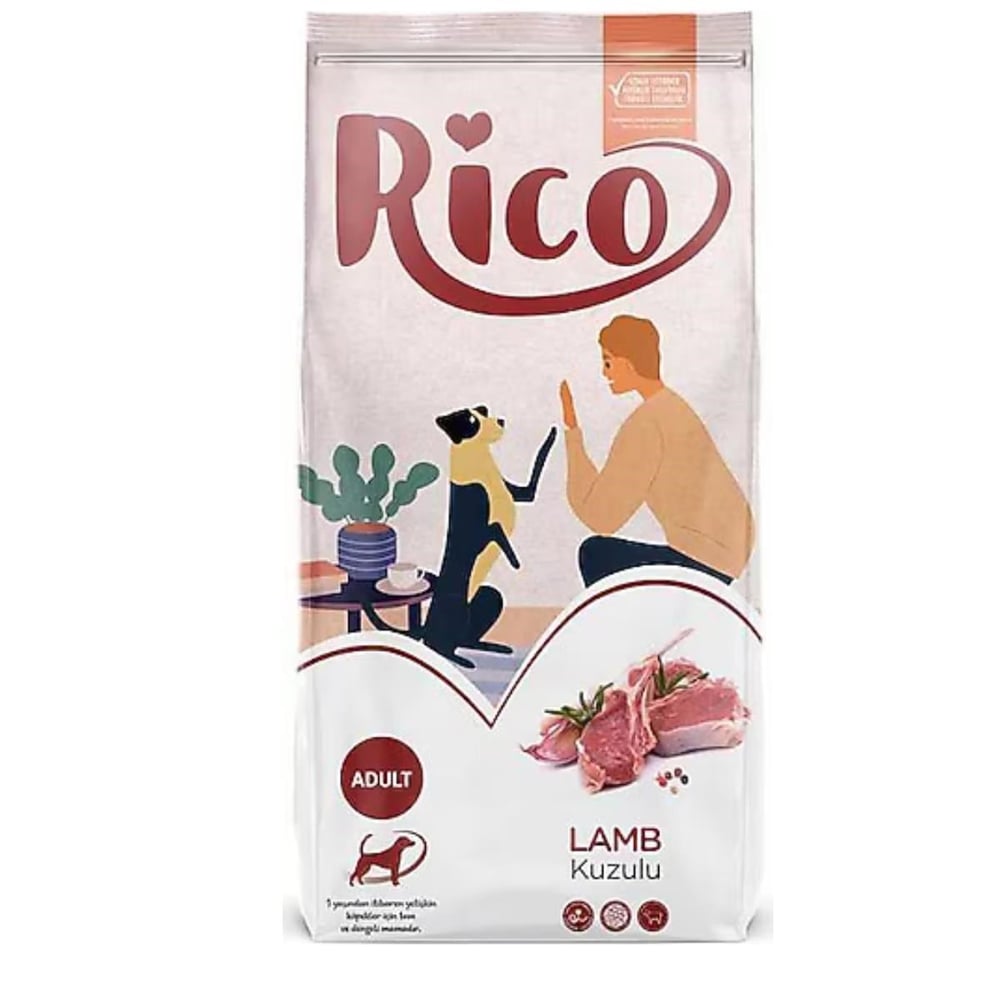 Rico Kuzu Etli Yetişkin Köpek Maması 15 Kg