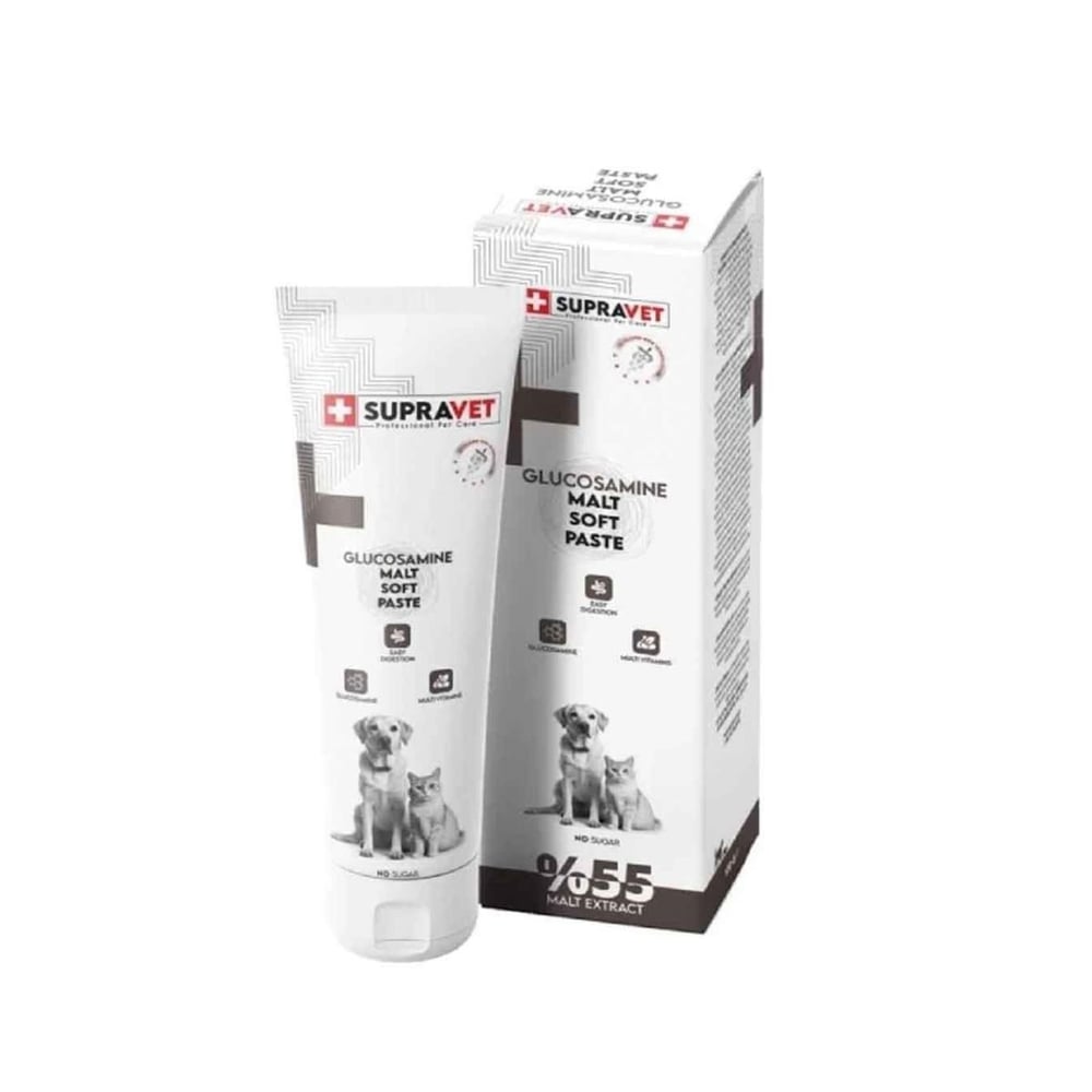 Supravet Glucosamine Kedi ve Köpek Eklem ve Kas Destekleyici Malt Paste 100 gr