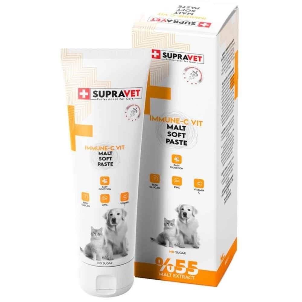 Supravet Kedi ve Köpek Bağışıklık Güçlendirici Immune C Malt Paste 100 Gr
