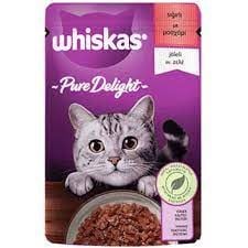 Whiskas Pouch Pure Delight Jöle İçinde Sığır Etli Yetişkin Kedi Konservesi 85gr