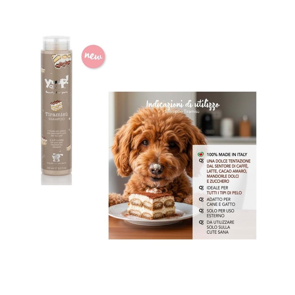 Yuup! Home-Tiramisü Shampoo 250 ml/8.5fl.oz made in italy