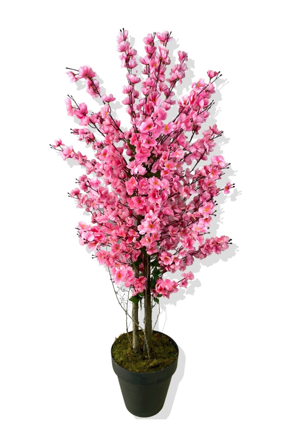 YAPAY AĞAÇ PEMBE BAHAR DALI 160 CM SİYAH SAKSI
