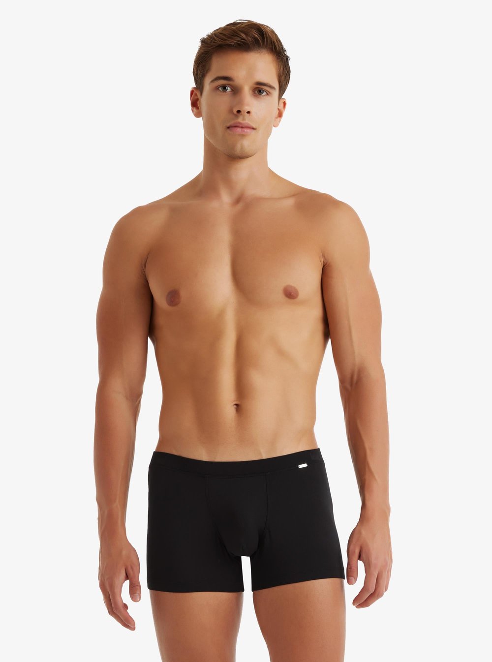 Erkek Modal Elastan Boxer Silver - Siyah
