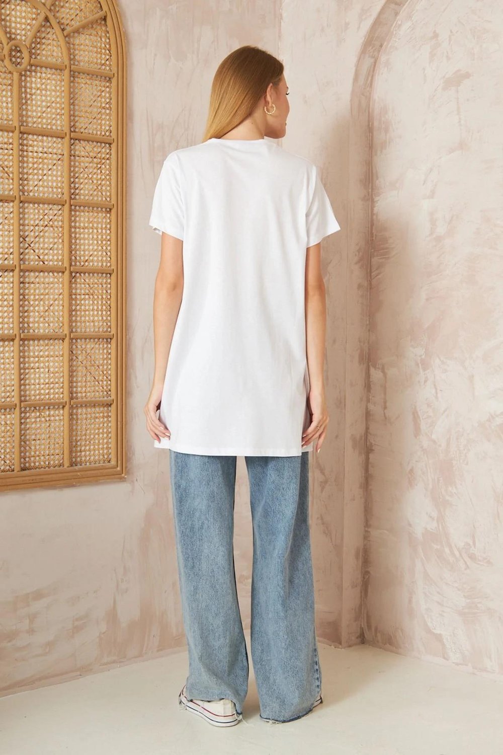Basıc Kısa Kol T-shirt 4-6688 - BEYAZ