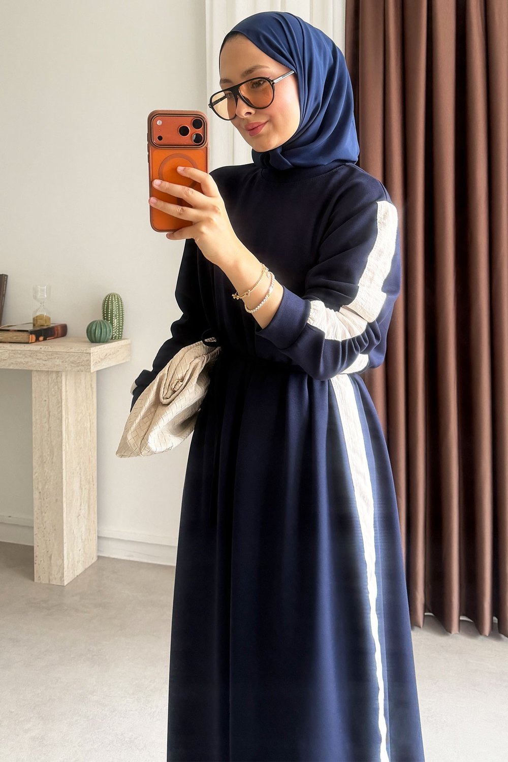 Garnili Oysh Elbise - Lacivert