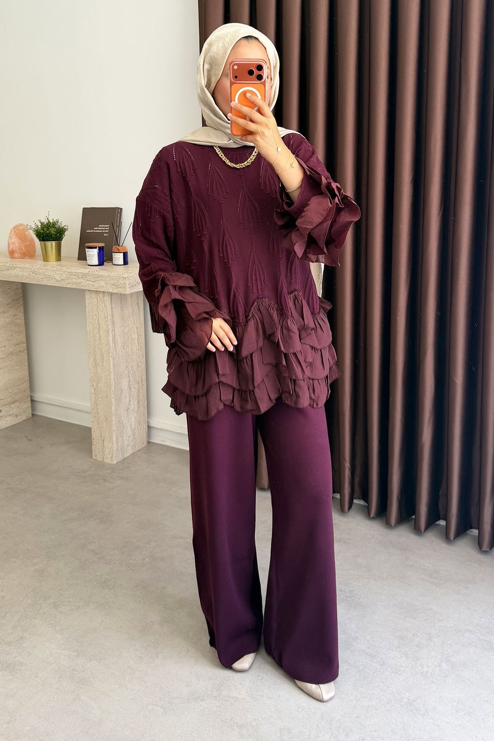Premium Triko Takım - Bordo
