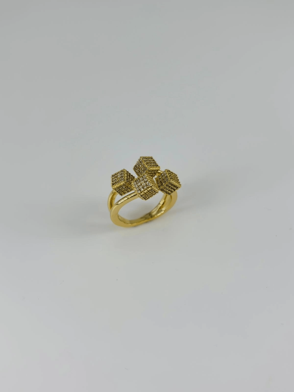 14 K Gold Kaplama Zirkon Taşlı Yüzük