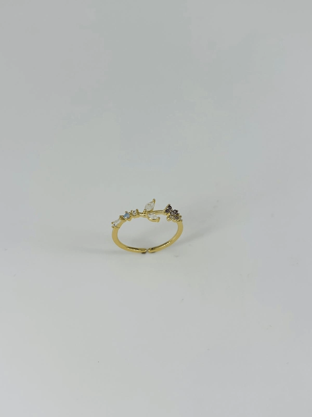 14 K Gold Kaplama Zirkon Taşlı Yüzük