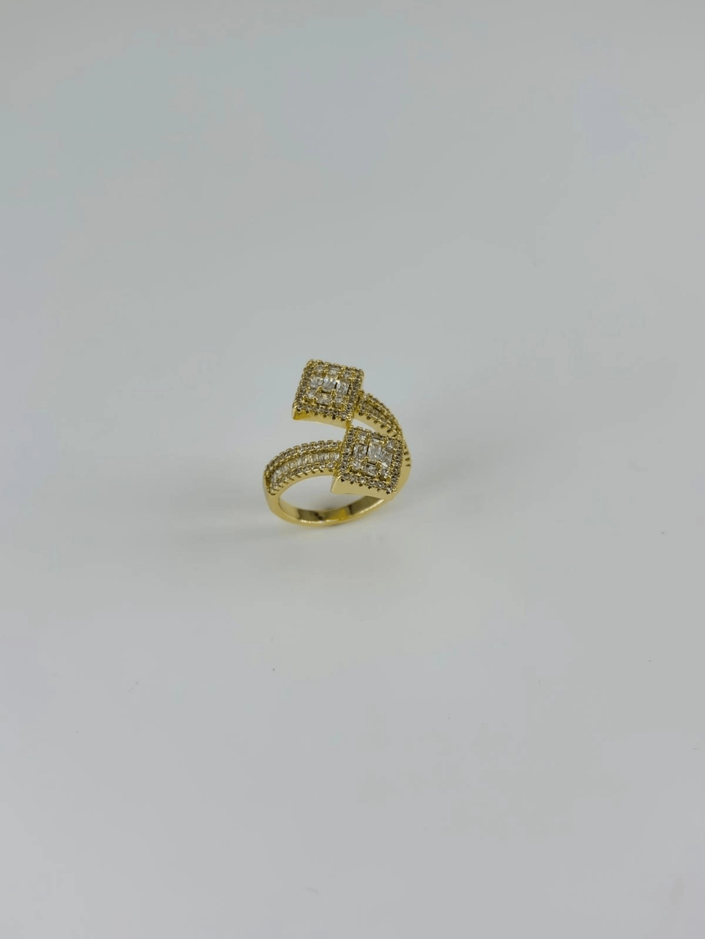 14 K Gold Kaplama Zirkon Taşlı Yüzük