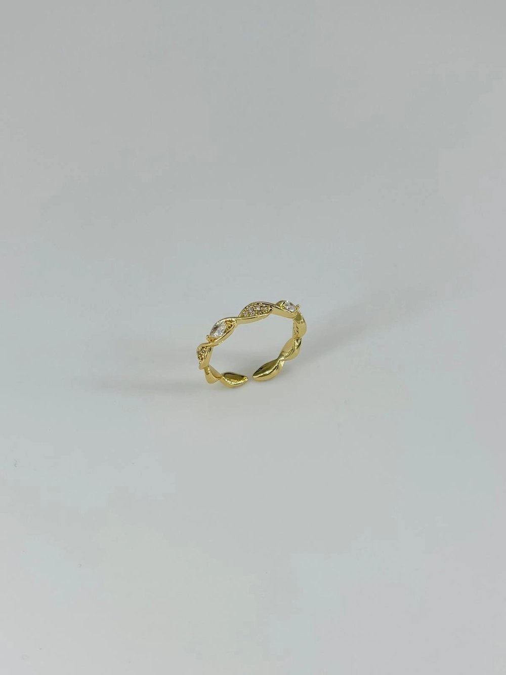 14 K Gold Kaplama Zirkon Taşlı Yüzük