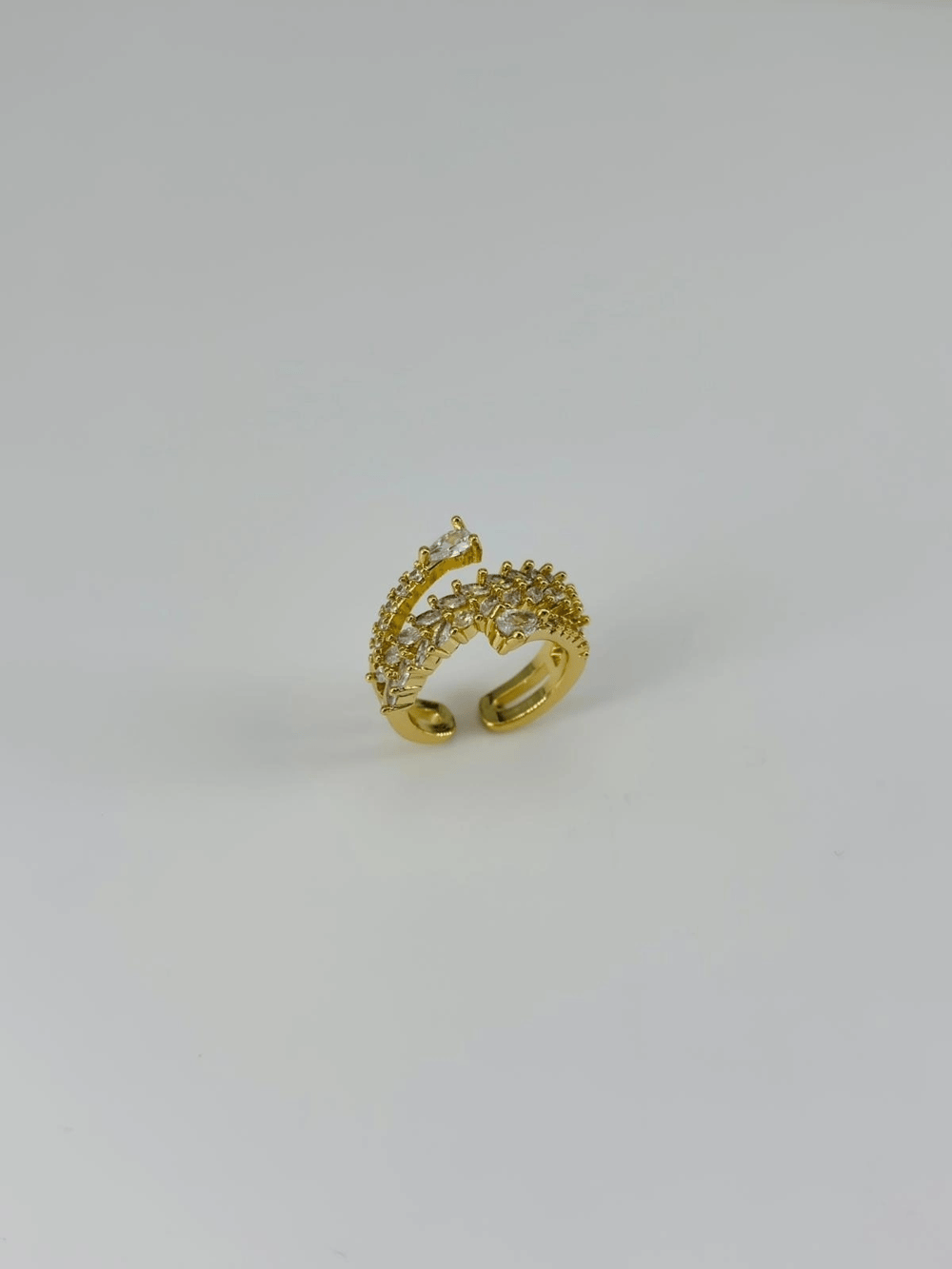 14 K Gold Kaplama Zirkon Taşlı Yüzük