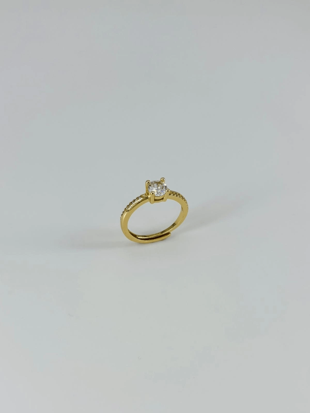 14 K Gold Kaplama Zirkon Taşlı Yüzük