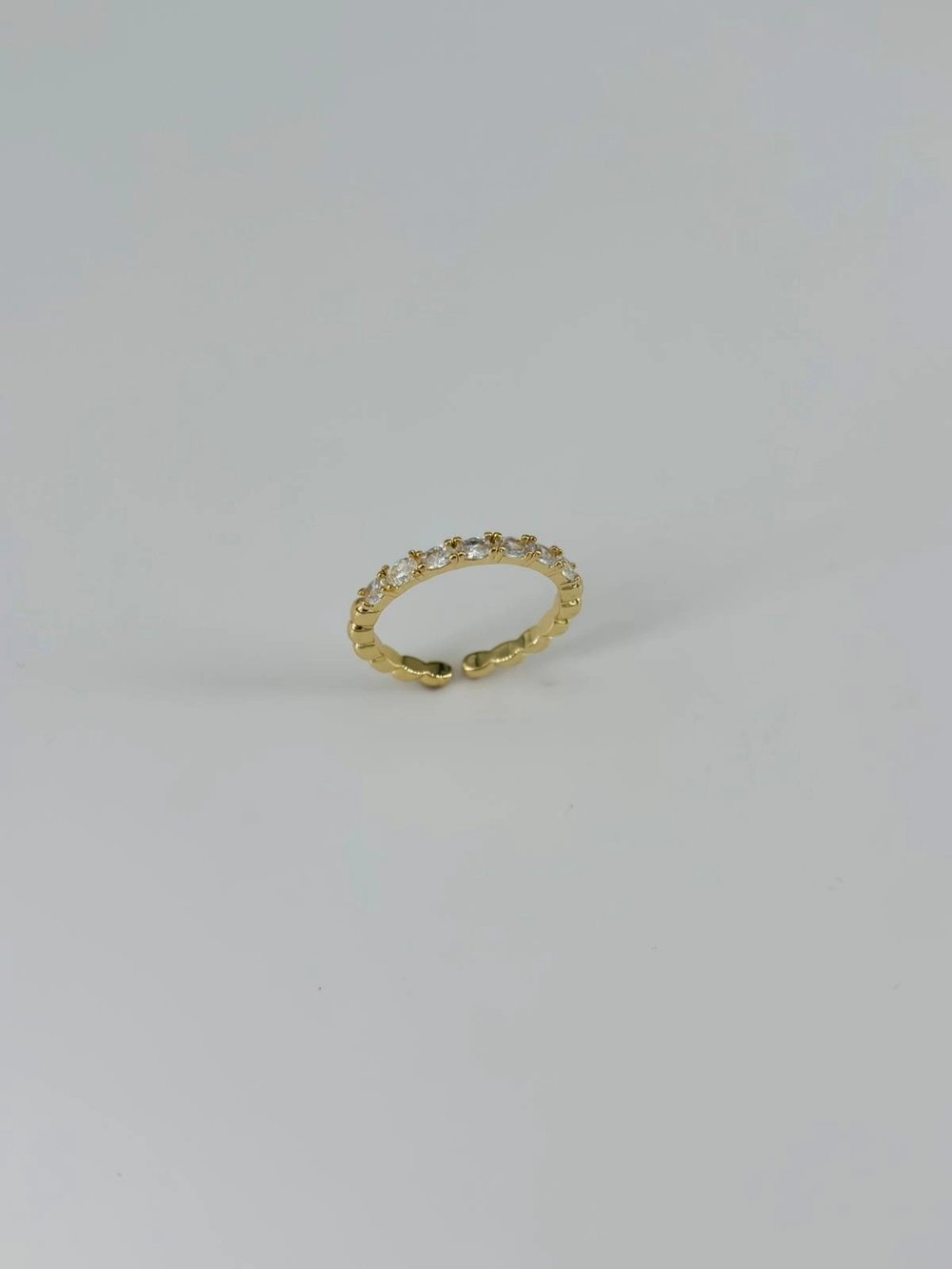 14 K Gold Kaplama Zirkon Taşlı Yüzük