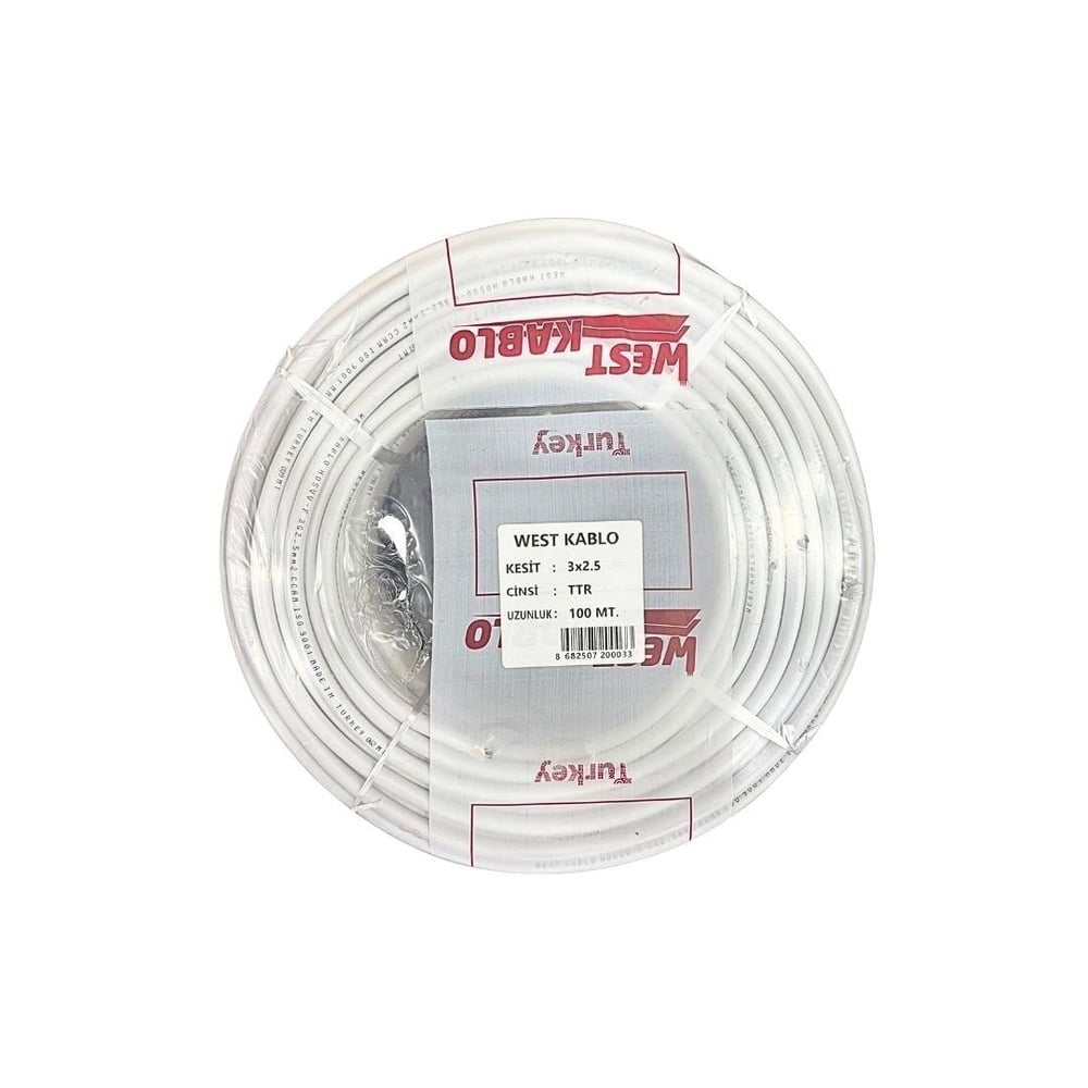 3x2,5 mm Ttr Elektrik Kablosu 100 metre