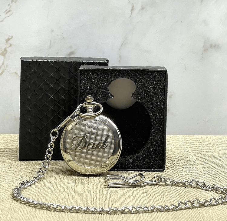 Özel Kutulu Dad (baba) Gümüş Köstekli Saat Alk4673