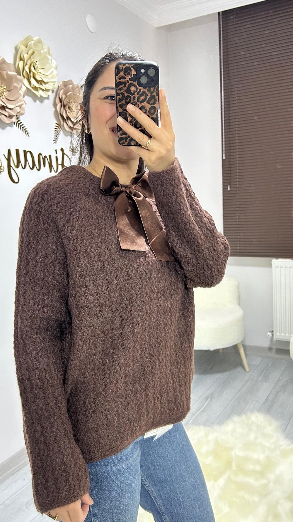 fiyonklu triko kazak