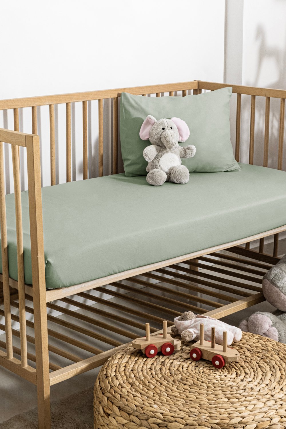 %100 pamuk Renforce Bebek Lastikli Çarşaf Set 70x140-15 - ÇAĞLA YEŞİLİ