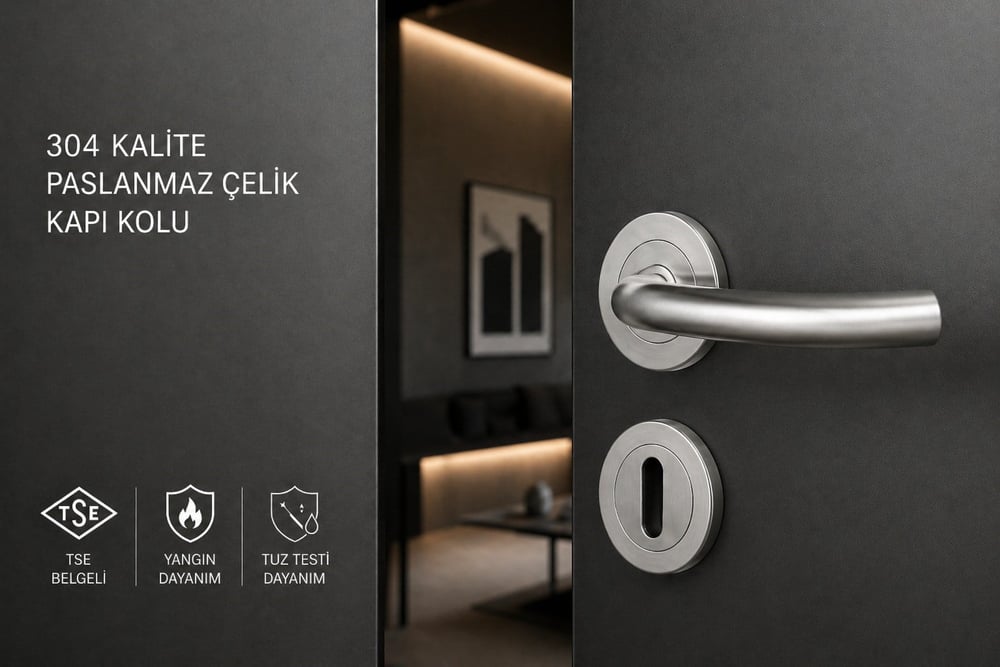 101İÇ Paslanmaz Çelik Kapı Kolu