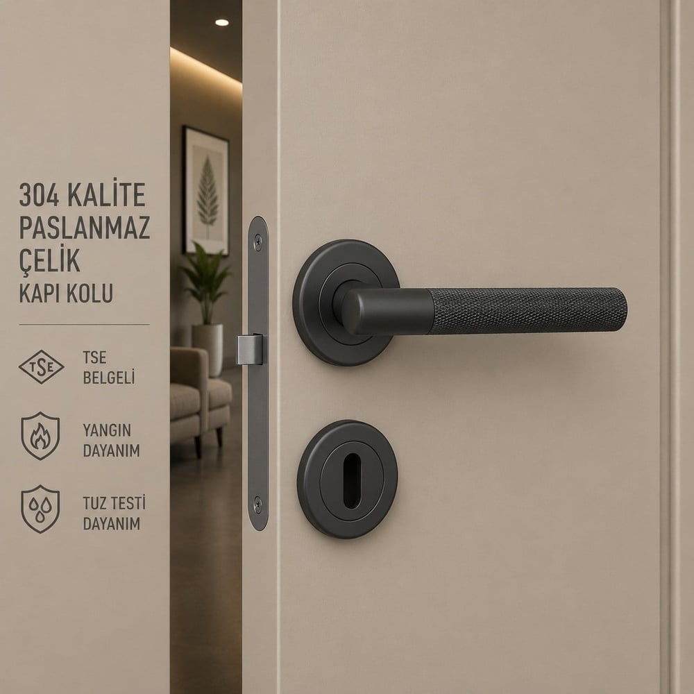 3001T Paslanmaz Çelik Kapı Kolu