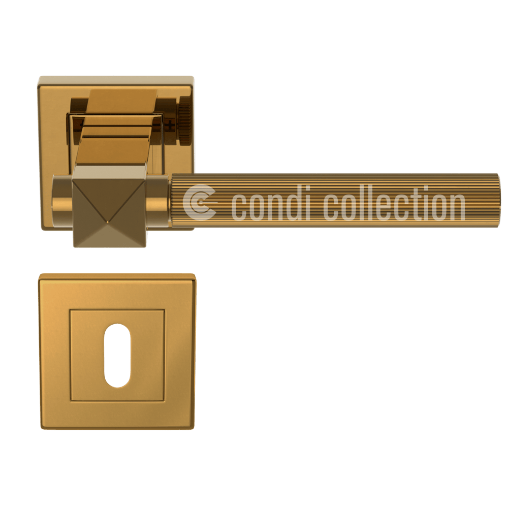 5501T PVD Bronz Pirinç Yale Kapı Kolu