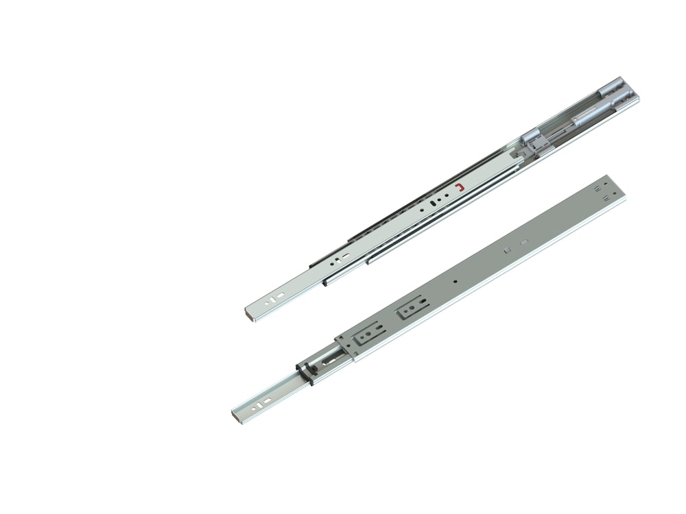 FRENLİ TELESKOPİK BİLYALI RAY( GENİŞ 43 MM) KAPLAMALI