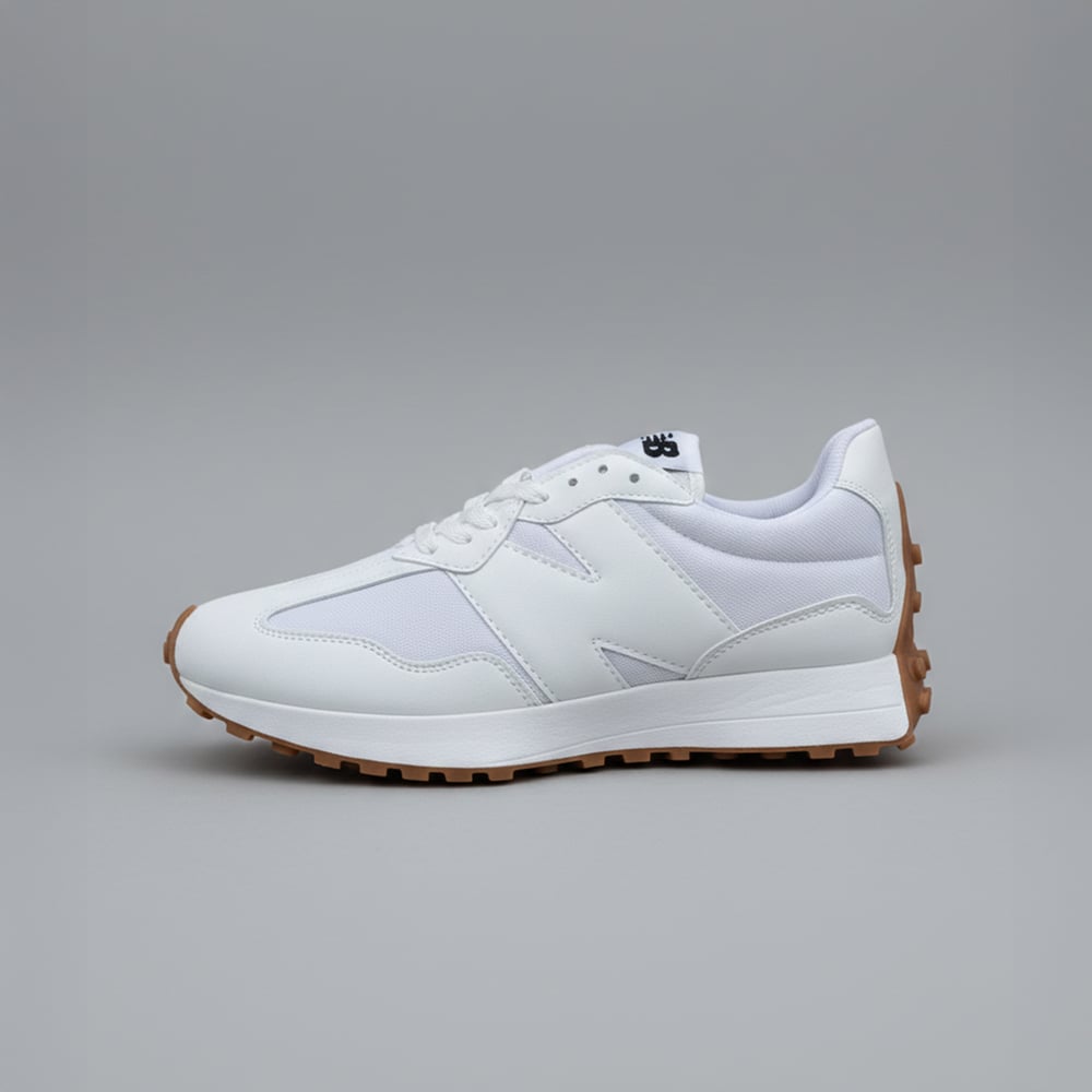 N01 - Urban Curve Unisex White Sneaker