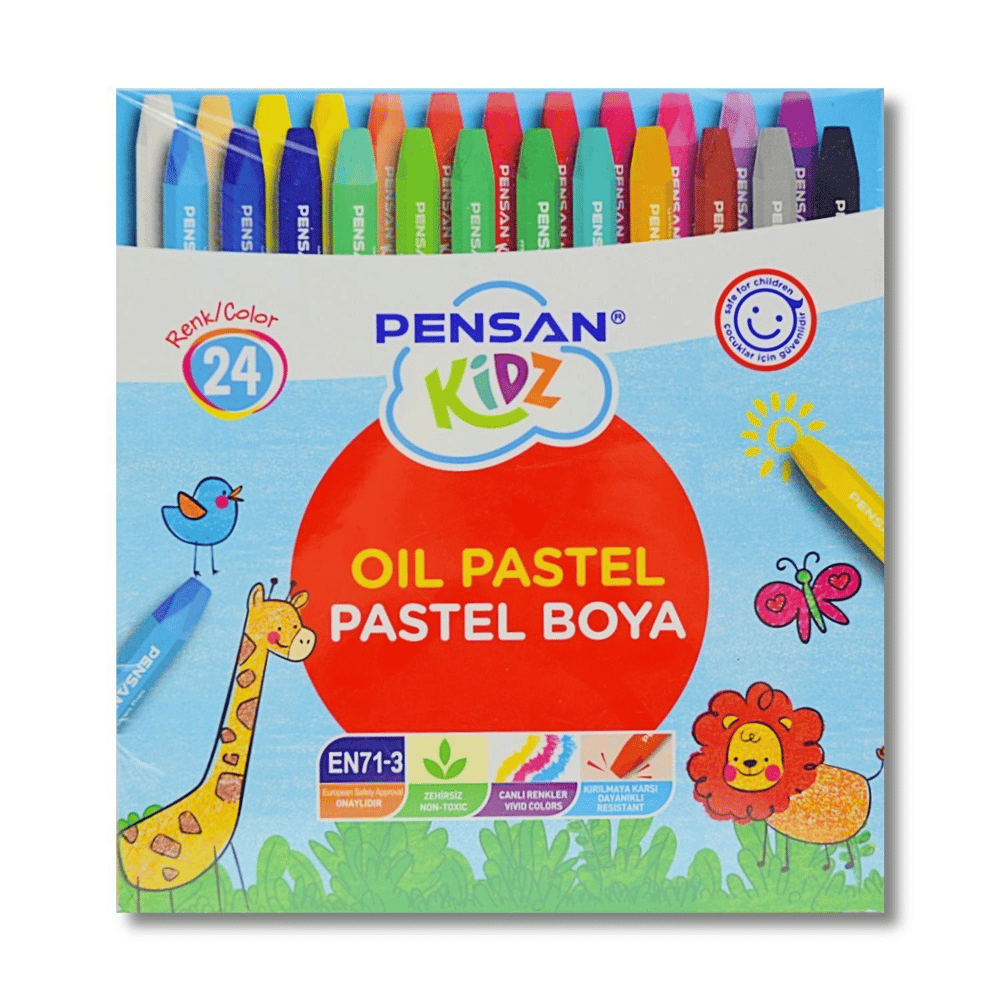 24 Renk Pastel Boya