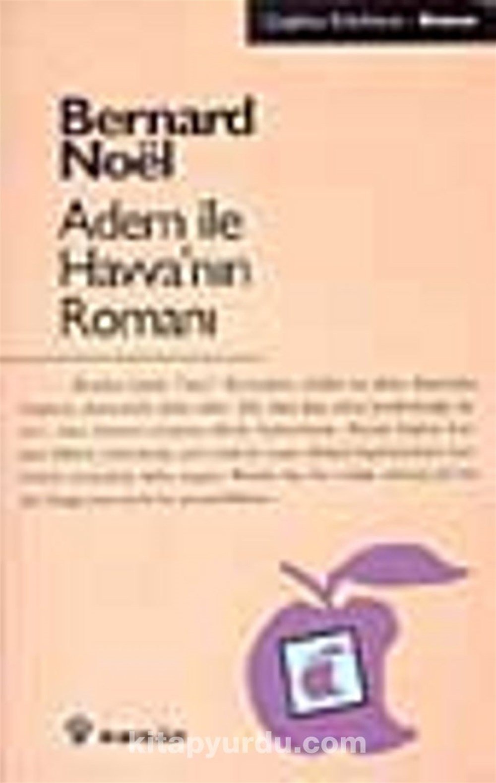 Adem İle Havvanın Romanı Bernard Noel İnkılap Yayınevi