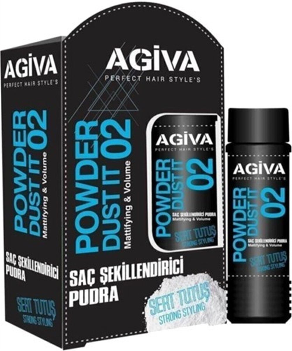 Agiva Saç Pudrası Siyah Sert Tutuş