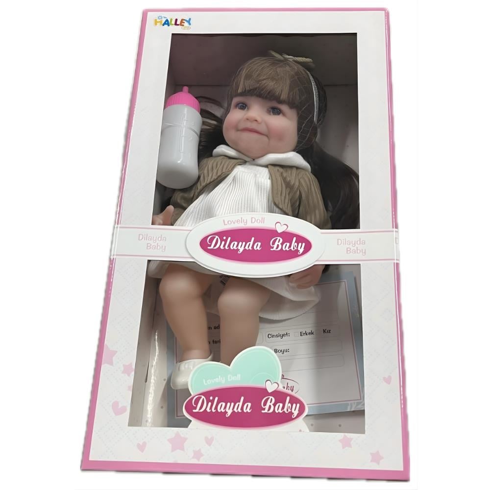 Aksesuralı Yeni Doğmuş 30 Cm Yüksek Gerçeklikte Yumuşak Oyuncak Bebek Sh59815