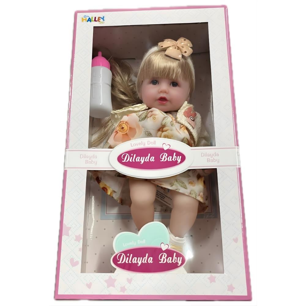 Aksesuralı Yeni Doğmuş 30 Cm Yüksek Gerçeklikte Yumuşak Oyuncak Bebek Sh59812