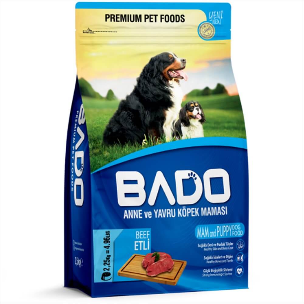 Bado Anne Ve Yavru Köpek Maması Biftekli 2250 Gr