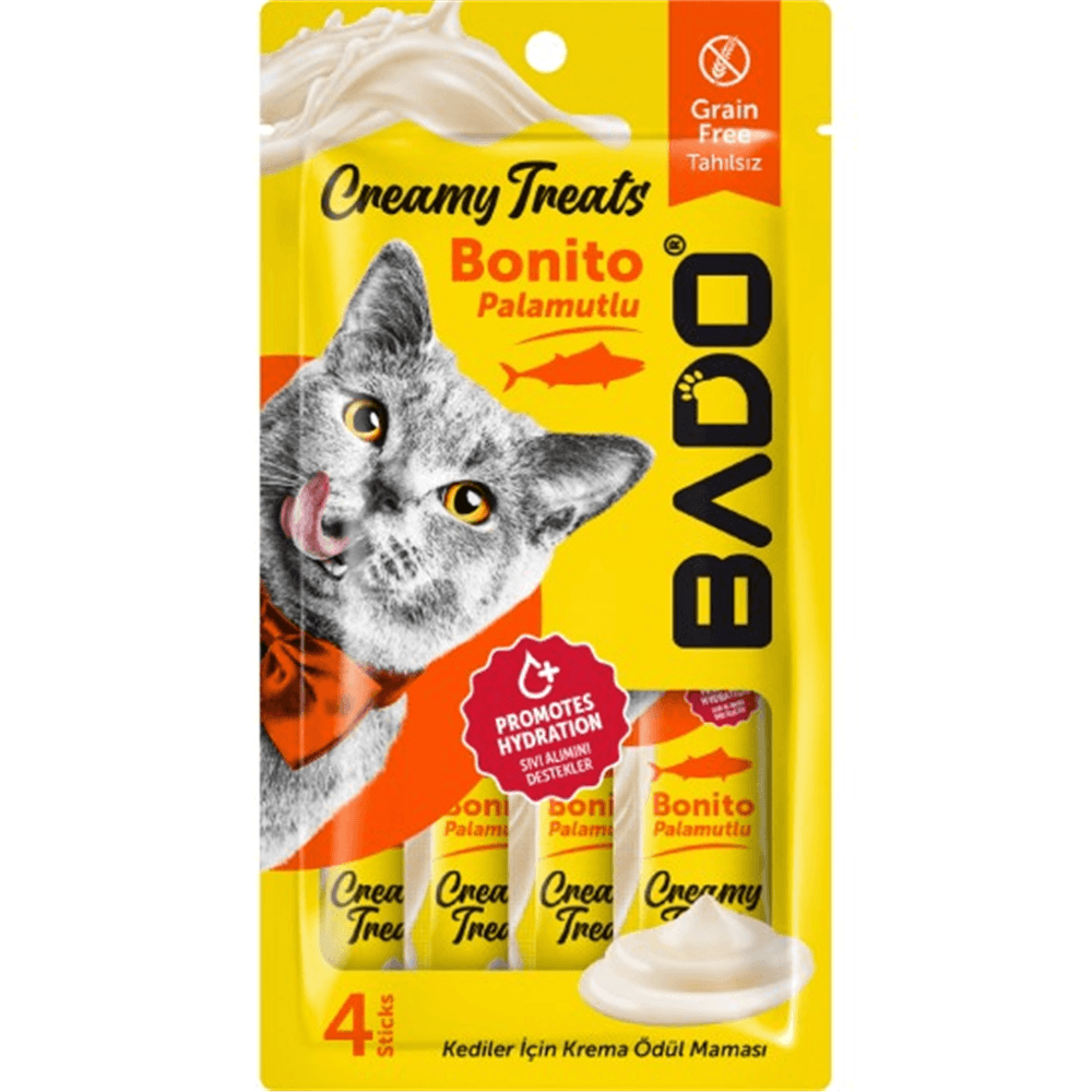 Bado Kedi Krema Ödül Mama Palamutlu 4*15 Gr