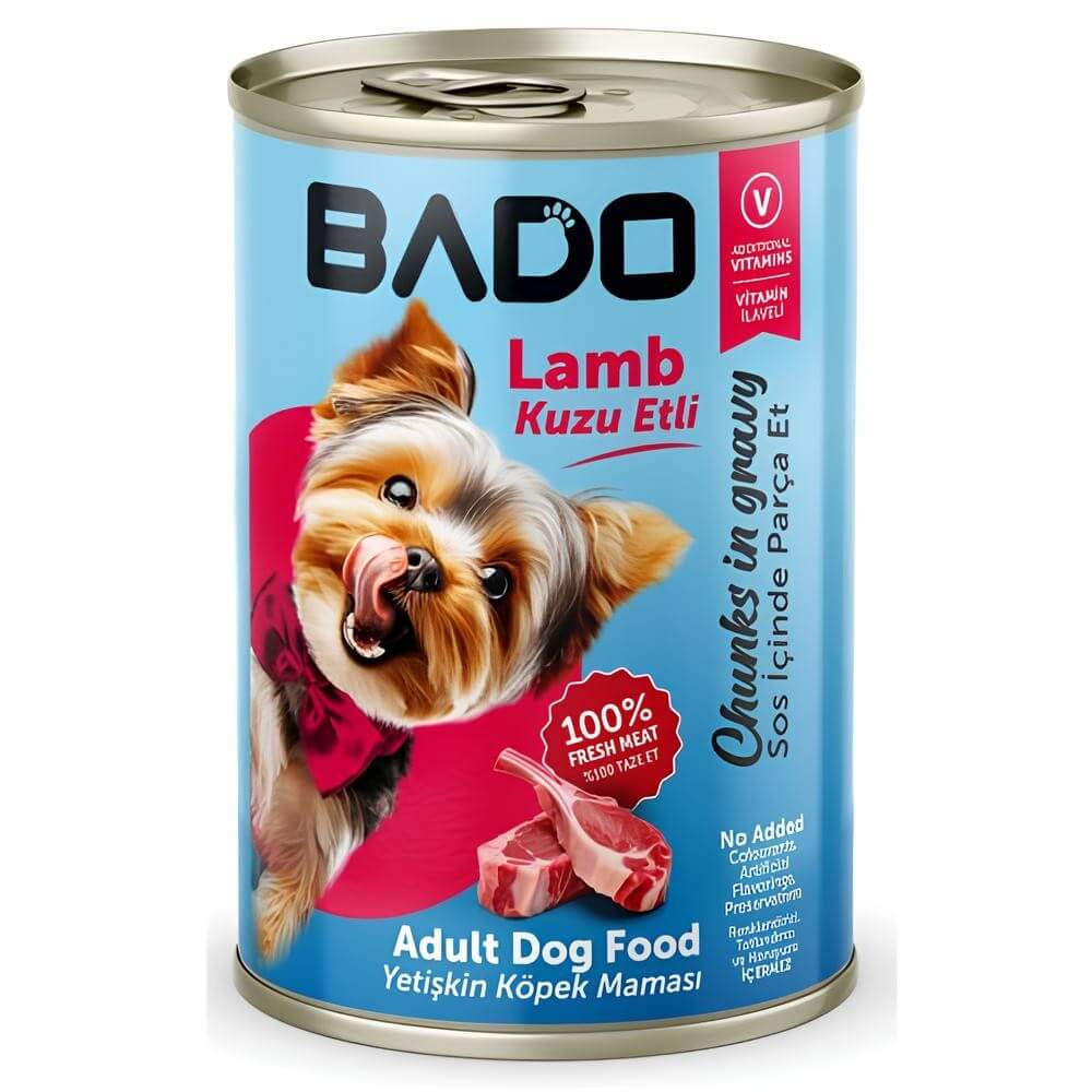 Bado Kuzu Etli Yetişkin Köpek Konserve Mama 400 Gr