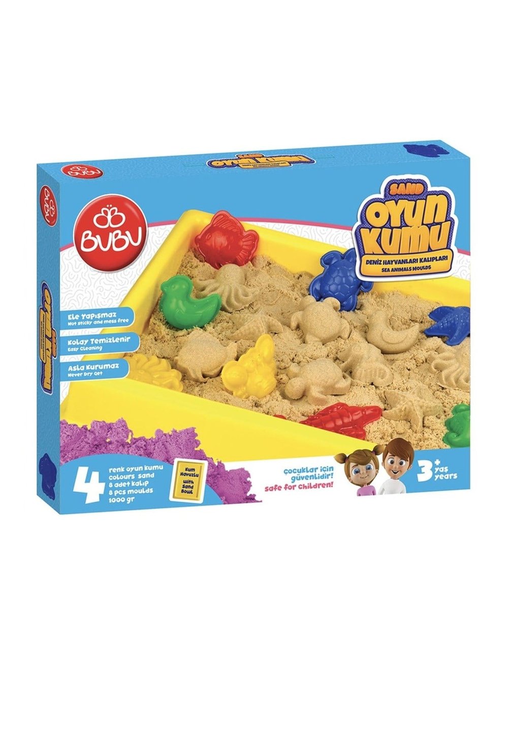 Bu-Bu Büyük Havuzlu Oyun Kumu Tarihi Kalıplar 1000 GR KU0052