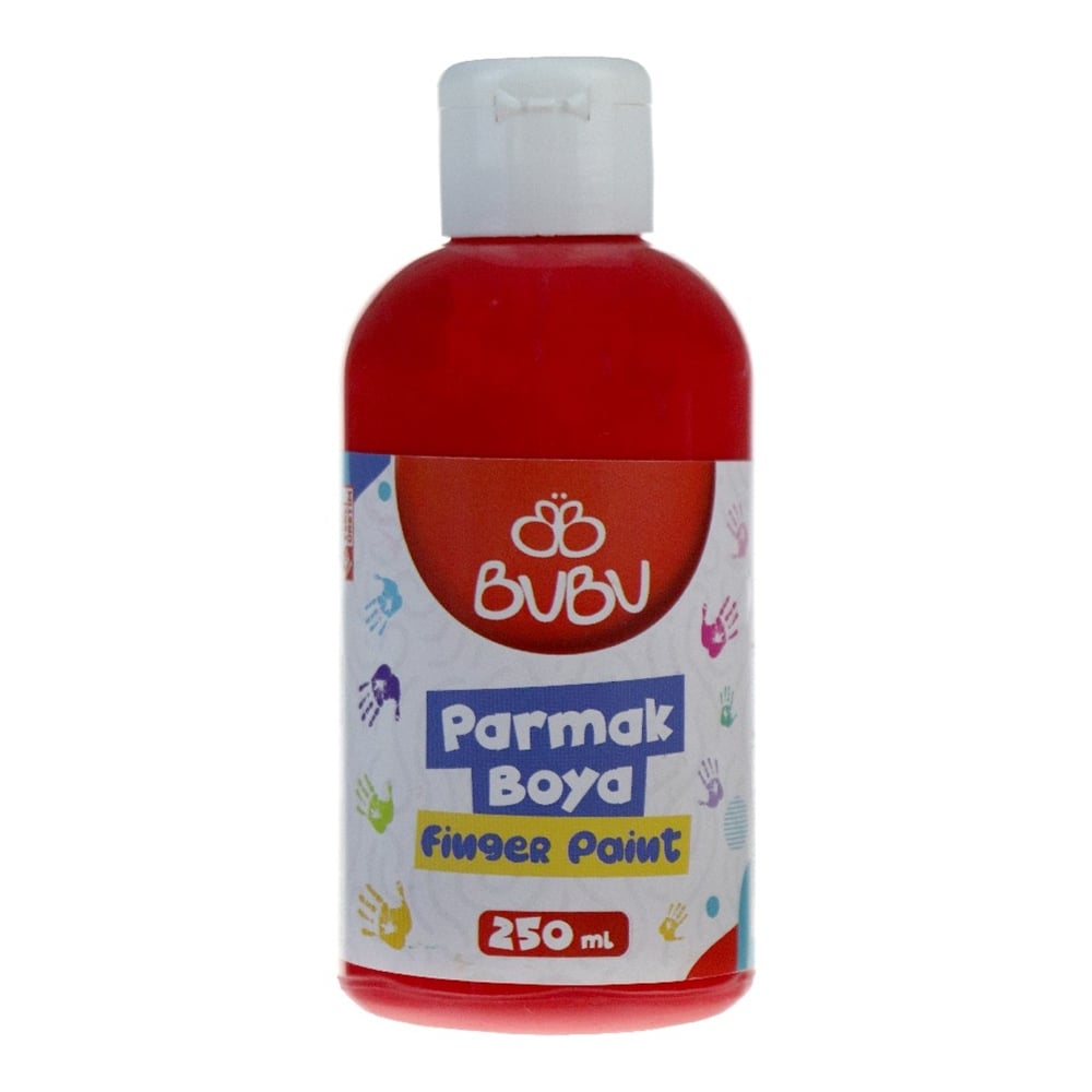 Bu-Bu Parmak Boya 250 Gr. Kırmızı Par013