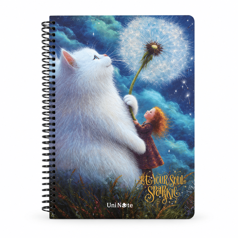 Çınar Magic Cats Sert Kapak 17 x 24 100 Yaprak Kareli Defter 55158