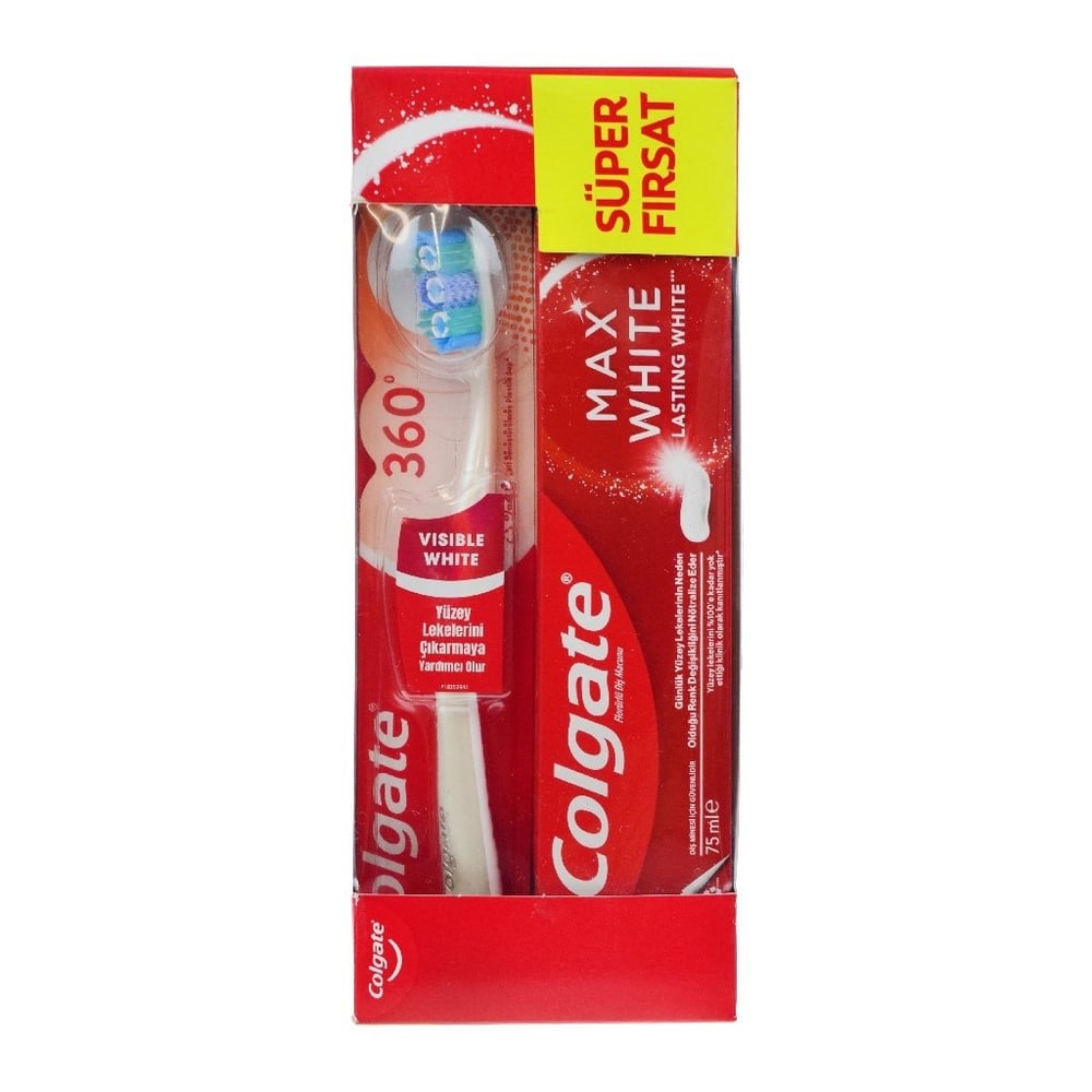 Colgate 75 Ml Max Whıte Diş Macunu+Diş  Fırçası