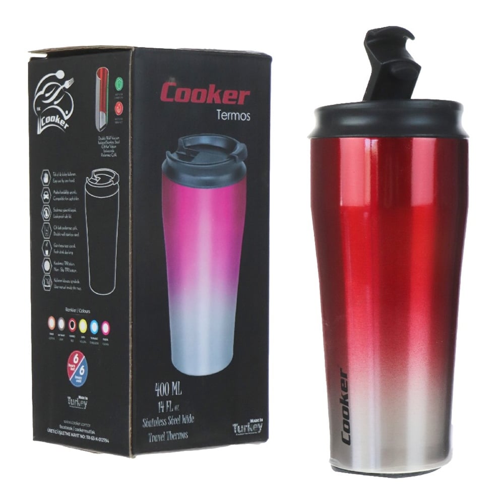 Cooker 400 Ml Çelik Bardak Termos Ckr2049