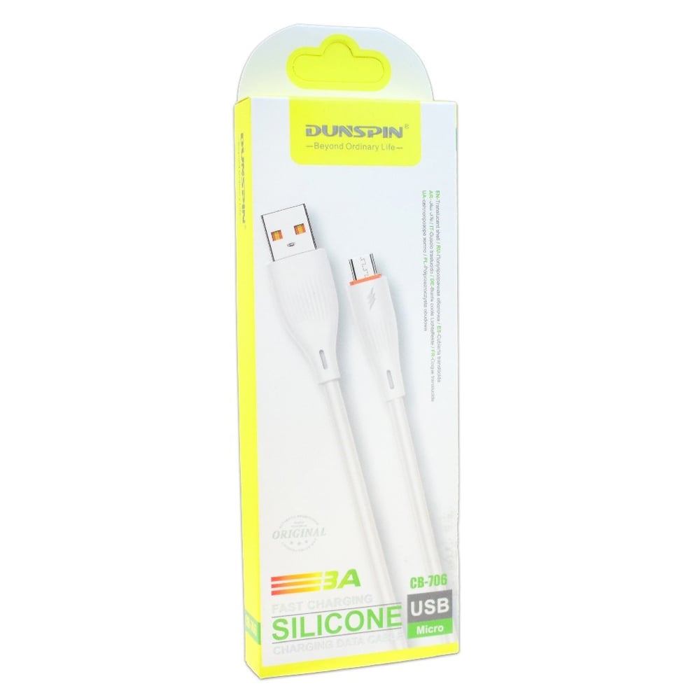 Dunspın Usb Silikon Şarj Kablo Cb-706