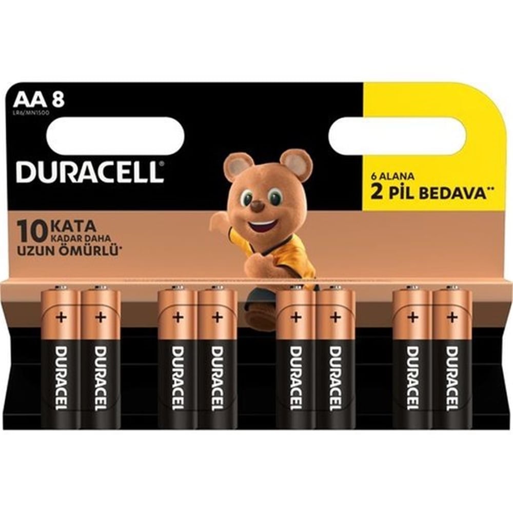Duracell Basıc Kalem Pil 8li