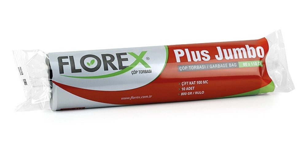 Florex Plus Jumbo Çöp Poşeti Siyah Kod:517