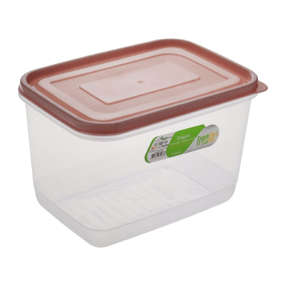 Freshlife Elegant Dikdörtgen Saklama Kabı 2,1lt D-286