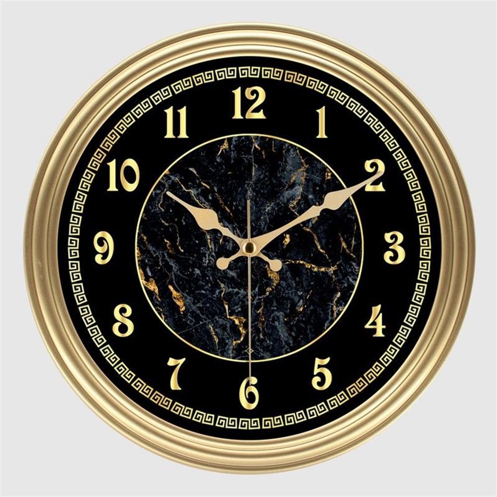 Galaxy Duvar Saati Mermer Gold D-200-A-6