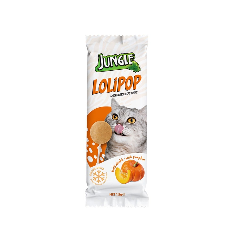 Jungle Kedi Lolipop Bal Kabaklı 1,5 Gr Pelagos
