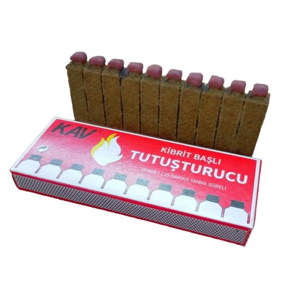 Kav Kibrit Başlı Tutuşturucu 10lu Paket