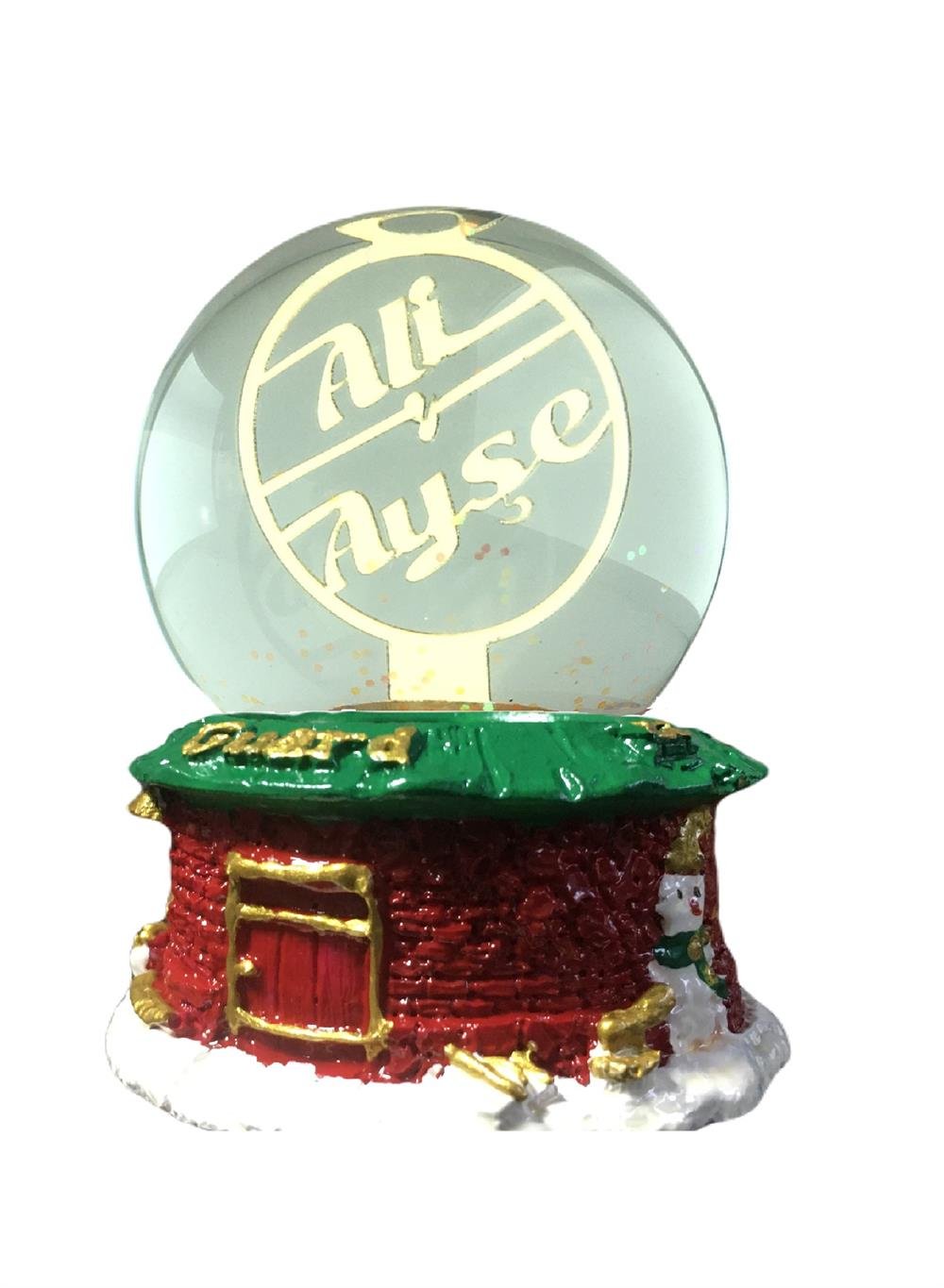 Kişiye Özel Kar Küresi Kardan Adam Evi