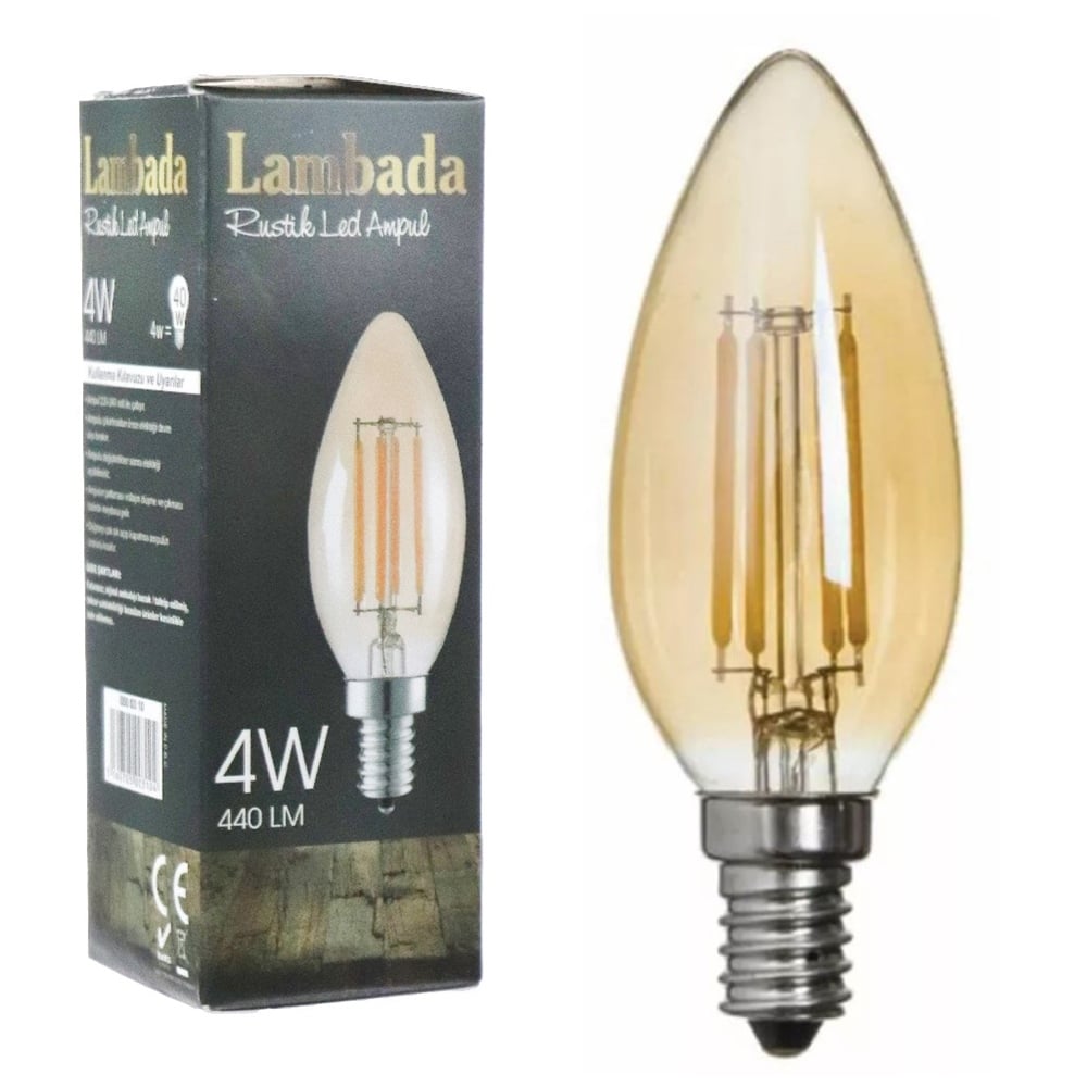 Lambada 4w Led Ampül Mum Günışığı 0310